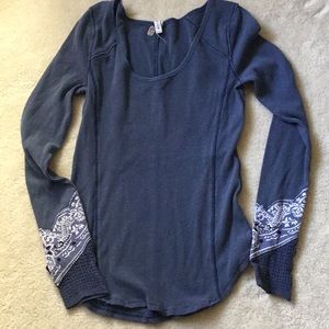 Free People thermal shirt